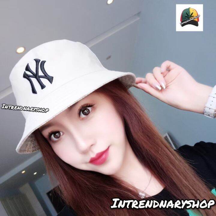 ny-หมวก-เอ็นวาย-mlb-new-york-bucket-หมวกบักเก็ต-ใส่ได้-2-ด้าน-2-in-1-หมวกปีกกว้าง-งานคุณภาพดี-100-ใส่ง่าย-สะดวกสบาย-หมวกกันแดด-หมวกแฟชั่น-fashion-bucket-2565