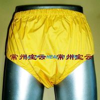 Free Shipping FuuBuu2202-YELLOW-XL-1PCS adult diapers non disposable diaper plastic diaper pants PUL ABDLL