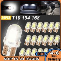 20ชิ้น T10 194 168 2825 W5w แผ่นลิขสิทธิ์ภายใน Led ความสว่างสูงหลอดไฟไฟอ่านหนังสือชิป Cob