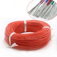 ลวดสายทดสอบสายไฟทนร้อนยืดหยุ่นได้เป็นพิเศษ UL3239 30AWG 16AWG สีแดงลวดทองแดงหุ้มดีบุกสายซิลิโคน