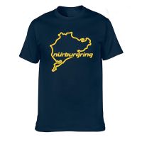 2023 NewCar จัดแต่งทรงผมแข่งถนนแข่ง Nurburgring เสื้อยืดสบายๆฤดูร้อนแขนสั้นตลกเสื้อยืดม็องเสื้อยืดผู้ชายเสื้อผ้าท็อปส์