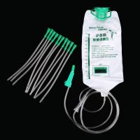 【CW】1200ML Home Enema Intestinal Flushing Bags Spa Coffee Enema Bag With 10pcs Tube Bowel Detoxification Colon Hydrotherapy Device