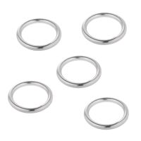 ：《》{“】= 5Pcs Polished Welded 304 Stainless Steel Sail Boat O Rings Clip 15/20/25/30/35Mm