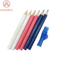 SHIPANFU เครื่องมือติดตามที่ครอบแปรง3สีที่มีประโยชน์มีดินสอผ้าสำหรับปากกาหมึกละลายน้ำสีแดงน้ำเงินขาว