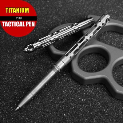 ปากกาไทเทเนียมขนาดเล็ก TC4ปากกากลางแจ้ง EDC มีดพับได้สำหรับกิจกรรมกลางแจ้งธุรกิจปากกาเขียนคอลเลกชันปากกา