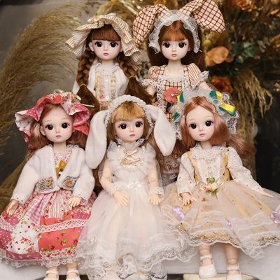 ♙™ ตุ๊กตาเจ้าหญิงน่ารัก 1/6 BJD 21 ข้อต่อถอดได้ ขนาด 30 ซม. สําหรับแต่งหน้า DIY