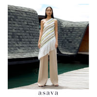 [asava aw21] Classic High-rise Straight Leg Pants กางเกงผู้หญิง อาซาว่า เอวสูง ขายาว แต่งคาดเอว