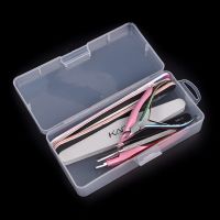 1PC Plastic Rectangle Nail Art Tool Transparent Empty Storage Box Buffer Tweezers Clippers Pens Rhinestone Organizer Case