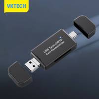 [Vktech] 3 In 1ไมโคร USB ถึงอแดปเตอร์ SD การ์ดความต้านทานแผ่นดินไหว USB C 3.0การ์ดรีดเดอร์ SD ปลั๊กแอนด์เพลย์ USB C 3.0 Micro SD อ่านบัตร TF สำหรับ Apple OTG