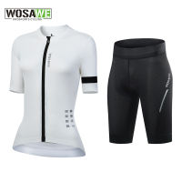 WOSAWE Women S Cycling Jersey Set Summer Short Sleeve Dry Quick Breathable New Pro Bicycle Team Bib Shorts