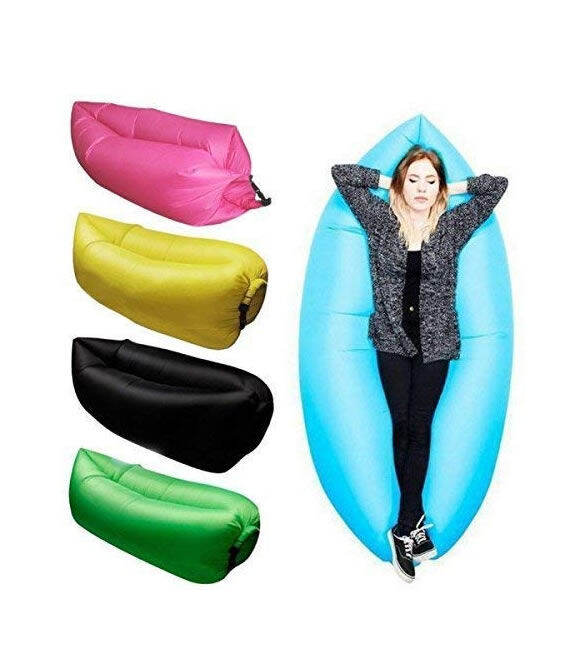 BANANA BED Lounger Inflatable Outdoor Sleeping Sofa Banana Sleeping Bag