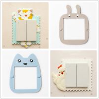 2021Cute Cartoon 3D Wall Silicon on Switch Stickers Children Luminous Switch Light Home Decoration Creative Socket Decor Sticker