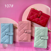 107#กระเป๋าสตางค์ NATTHA ขนาดใบกลาง มี4สี พร้อมส่ง