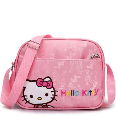 Sanrio Hello Kitty กระเป๋าสตางค์เด็กผู้หญิงกระเป๋าสะพายไหล่ของเด็กผู้หญิงแฟชั่นเจ้าหญิงเด็กผู้หญิงตัวเล็กกระเป๋าหิ้วเด็ก