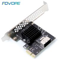 SFF-8087 Mini SAS 4พอร์ต SATA 3 III 3.0 To PCI E Pcie Controller PCI E To SFF 8087 SFF8087อะแดปเตอร์ขยายการ์ด