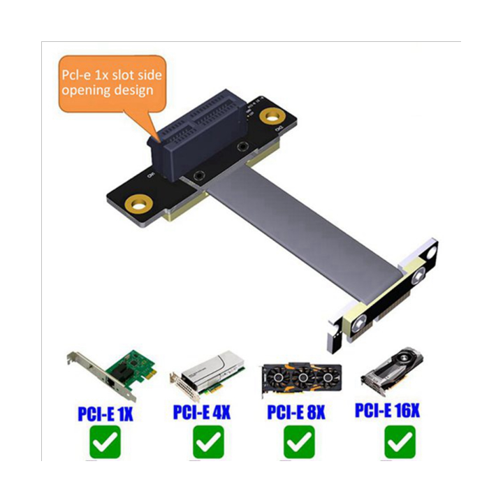 pcie-x1-riser-cable-dual-90-degree-right-angle-pcie-3-0-x1-to-x1-extension-cable-8gbps-pci-1x-riser-card-ribbon-extender