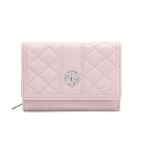 Cheap Price Designer Women Soft PU Leather Mid Card Case Large Storage Wallet Lady Men Hand Purse Black Tri-fold Money Bag