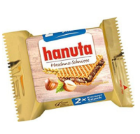 (แพ็ค2) Hanuta Wafers with Hazelnut Cream 44g