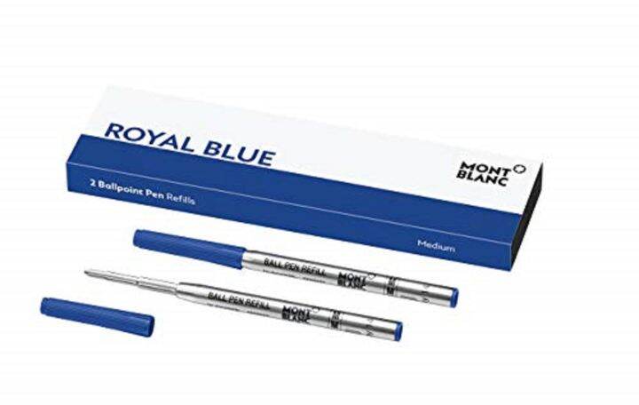 Montblanc Ballpoint Pen Refills (M) Royal Blue 124493 – Refill ...