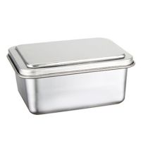 Stainless Steel -Keeping Box Storage Box with Lid Food Storage Box Cooking Ingredient Packaging Box