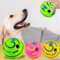 Ball Interactive Dog Toy Fun Giggle Sounds Ball Puppy Chew Toy Wobble Wag Giggle Ball Dog Play Ball Training Sport Pet Toys