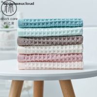 ✳♞☬ dengyougong Waffle Soft Face Towels for Adults Plaid Hand Towel Cotton Face Towel Square [hot]