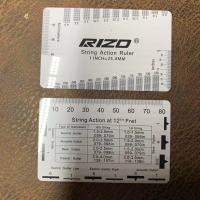 RIZO ระยะห่างของสตริง ความสูง ข้อมูล คาลิปเปอร์วัด String Action Ruler การ์ดวัดกีตาร์