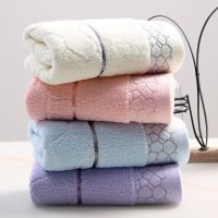 100% Cotton Face Towel 34x75cm Household Face Wash Thickened Super Absorbent Plush Towel Family Special Daily Gifts