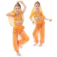 hot【DT】 8 Colors Kids Belly Costumes Set Egypt Egyptian Bollywood Dancing Clothing