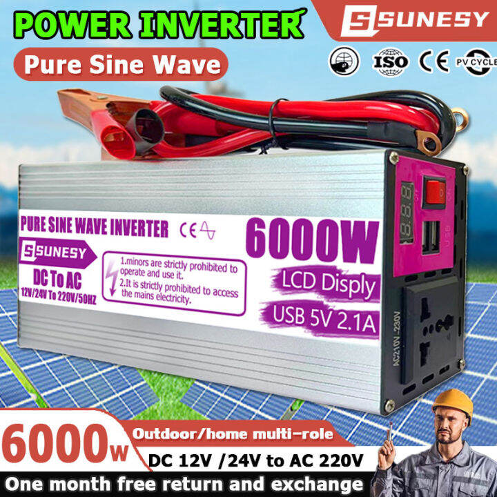 SUNESY Power Inverter 6000W Pure Sine Wave inverter japan original