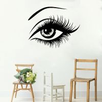 [COD] Big Eyelashes Vinyl Wall Stickers Lashes Rooms Wallpapers Decals LC361