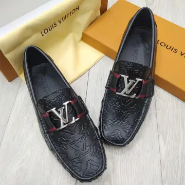 Jual authentic sepatu pria kulit sneakers louis vuitton mulus lv