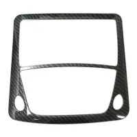 for Nissan Navara NP300 2016-2021 Car Carbon Fibre Front Reading Switch Light Lamp Frame Cover Trim Sticker Accessories