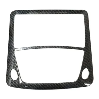 for Nissan Navara NP300 2016-2021 Car Carbon Fibre Front Reading Switch Light Lamp Frame Cover Trim Sticker Accessories