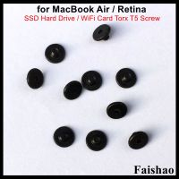 Faishao 10ชิ้นสำหรับ Apple Macbook Air /Retina A1369 A1370 A1465 A1466 A1398 A1425ฮาร์ดไดรฟ Ssd A1502/การ์ด Wifi Torx สกรู T5