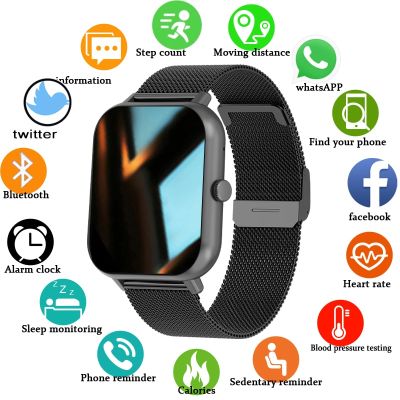 ZZOOI LIGE New Bluetooth Call Smart Watch Men Women Full Touch Screen Sports Fitness Watch Bluetooth for Android ios Men Smart Watch