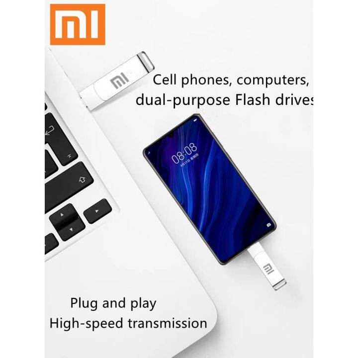 จัดส่งฟรี-cod-xiaomi-เพ็นไดรฟ์โลหะ-otg-ดั้งเดิม-512g-256gb-128g-64g-32g-16g-8g-type-c-usb-type-c-คู่