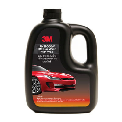 3M น้ำยาล้างรถ แชมพูล้างรถ ผสมแว๊กซ์ล้าง และเคลือบเงา 1000 ml. 3M Car WashWithWax