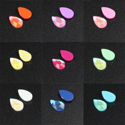 30pcs Nail Art Decorations Stone Mocha Color Water Drop Crystals Rhinestone for 3D Manicure Stud Nail Accessories New