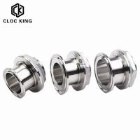 DN32 DN40 Double Ferrule 1.5" 2" Tri Clamp x 1-14" 1-12" BSP Male Sanitary Adapter SS304 Stainless Steel Fitting Homebrew