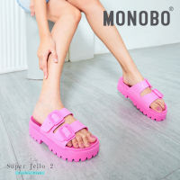 ❈Monobo รองเท้าแตะแบบสวมแฟชั่นส้นแบนหน้าฝน รุ่น Super Jello2