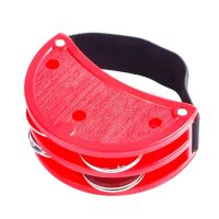 Plastic Percussion Tambourines Half Moon Tambourine Handheld Tambourine with 4 Jingle Bells for Kids Adults