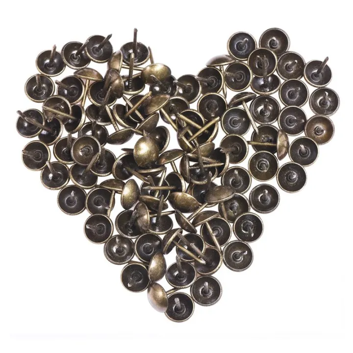 50 Pointes D'ameublement Metallixity - 19x16 Mm - Noir - Clous Tapissier