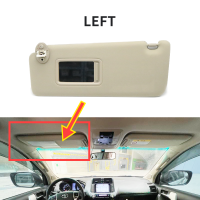 รถด้านหน้า Sun Visor ภายใน Sun Visor พร้อมกระจกโต๊ะเครื่องแป้งสำหรับ Toyota Land Cruiser Prado LC150 2010 2011 2012 2013