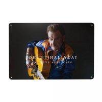 Johnny Hallyday Son Reve American Metal Tin Signage สี่เหลี่ยมผืนผ้าฝรั่งเศส Rocker Signage Plaque Gate Garden Bar ตกแต่งผนังศิลปะ 20 * 30 ซม