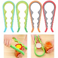 【CW】
 NEW 4In1 Lid Jar Opener Screw Cap Bottle Can Manual Nonslip Twist Launcher