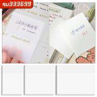 QU333699 5Packs 50Sheets/Pack เครื่องใช้ในสำนักงาน กระดาษโน้ตโปร่งใส โพสต์มันกระดาษ เครื่องเขียนของโรงเรียน PET Note ของใหม่ ใสสะอาด สติกเกอร์รอยถลอก สำหรับนักเรียน