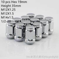 【hot】♙☊﹊ Nuts 19mm hex length 35mm M14x1.5 M12x1.5 M12x1.25 m14x2 1/2-20 Closed End 10