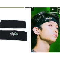 KPOP Stray Kids Felix MANIAC Concert Headband Letter Embroidery Headband Elasticity Heairband for Yoga Sporting Casual Decor