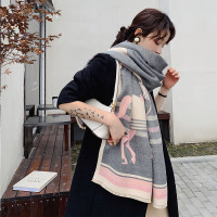 2019 Winter Scarf for Women Luxury Brand Horse Scarves Lady Thick Cashmere Warm Blanket Pashmina Shawls Warps Stole